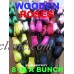 Bunch Of 8 Wooden Rose Stems - Mixed Colours And Qtys - Quality Flower Display   290820838378